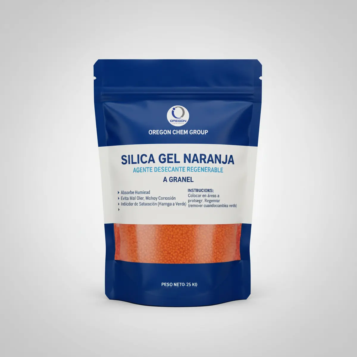Silica Gel Naranaja A Granel 25k