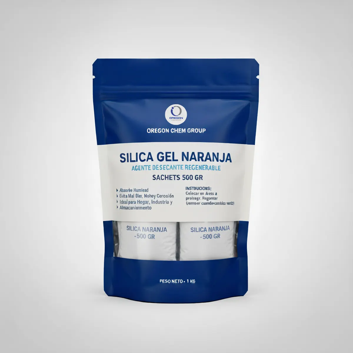 Silica Gel Naranja Sachet 500 Gr 1kg