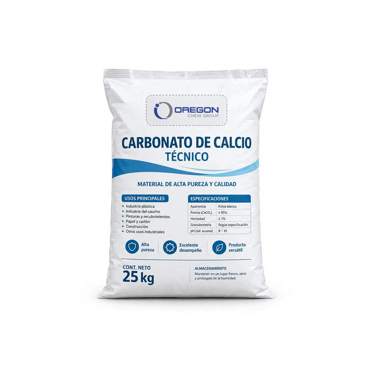 Carbonato De Calcio Tecnico 25 Kg